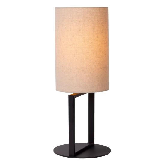 HERMAN Lampa stołowa Ø 20 cm 1xE27 beżowy 30562/81/38 Lucide - zdjęcie dodatkowe 3